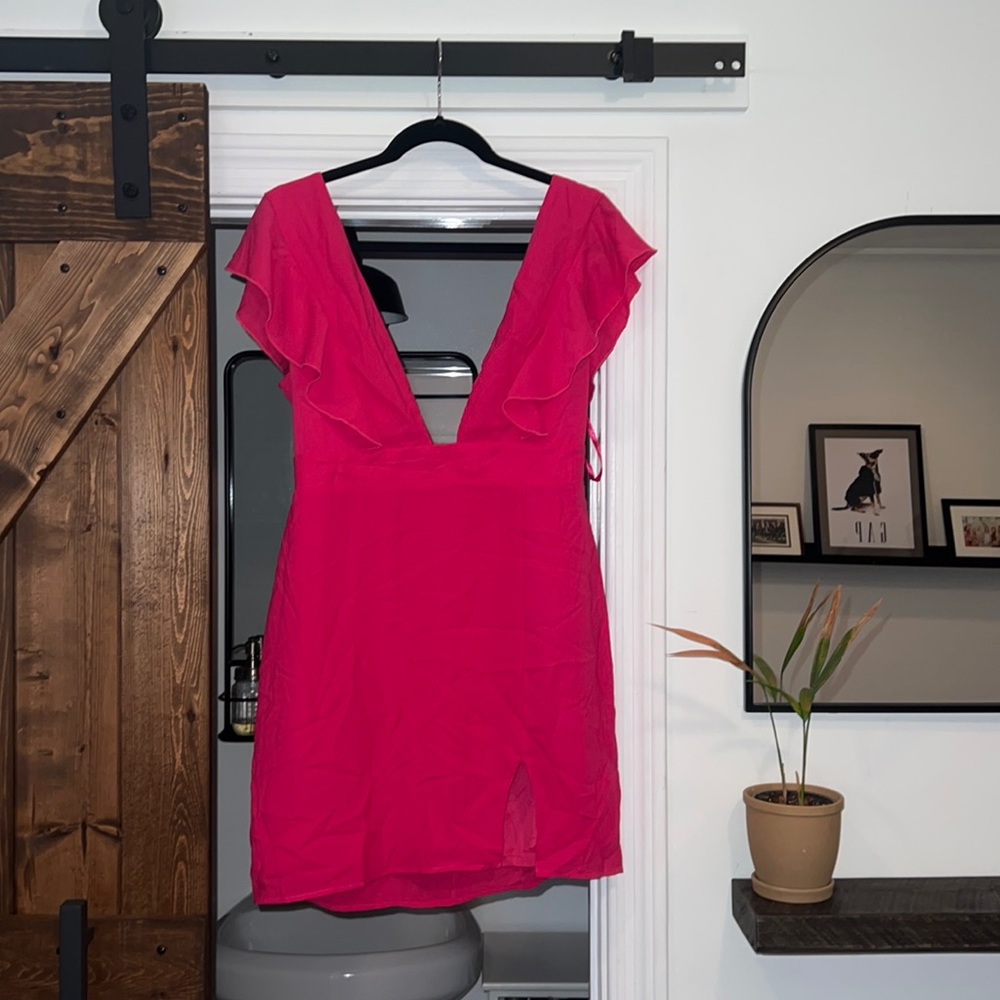 NWT Superdown Harlow Mini Dress in Pink Large
